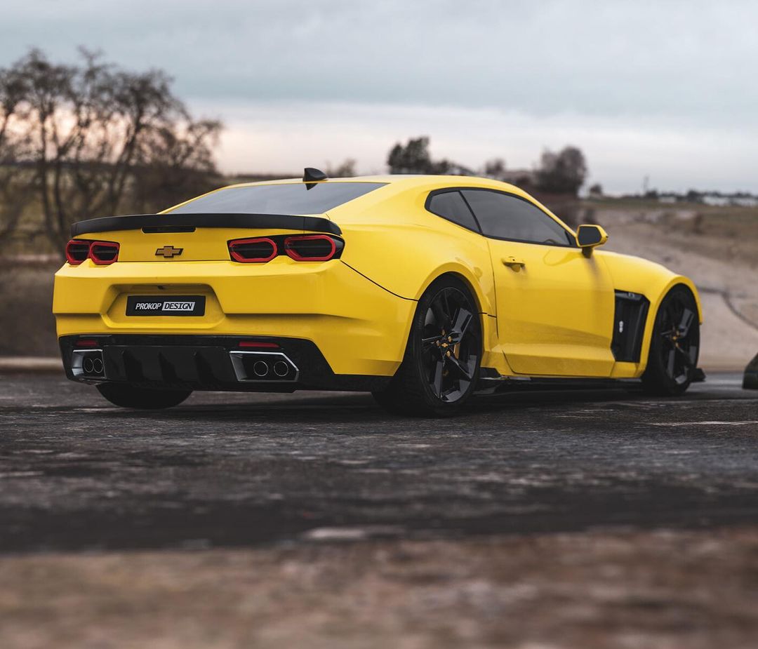 yellow camero